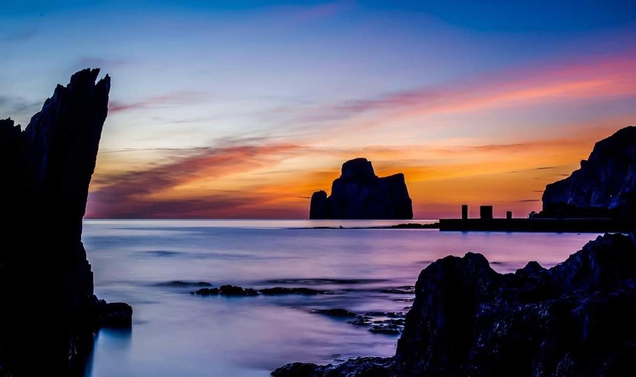 L'Estasi Tanca Piras A Bordo Piscina Con Vista Mare Villa Nebida Ngoại thất bức ảnh